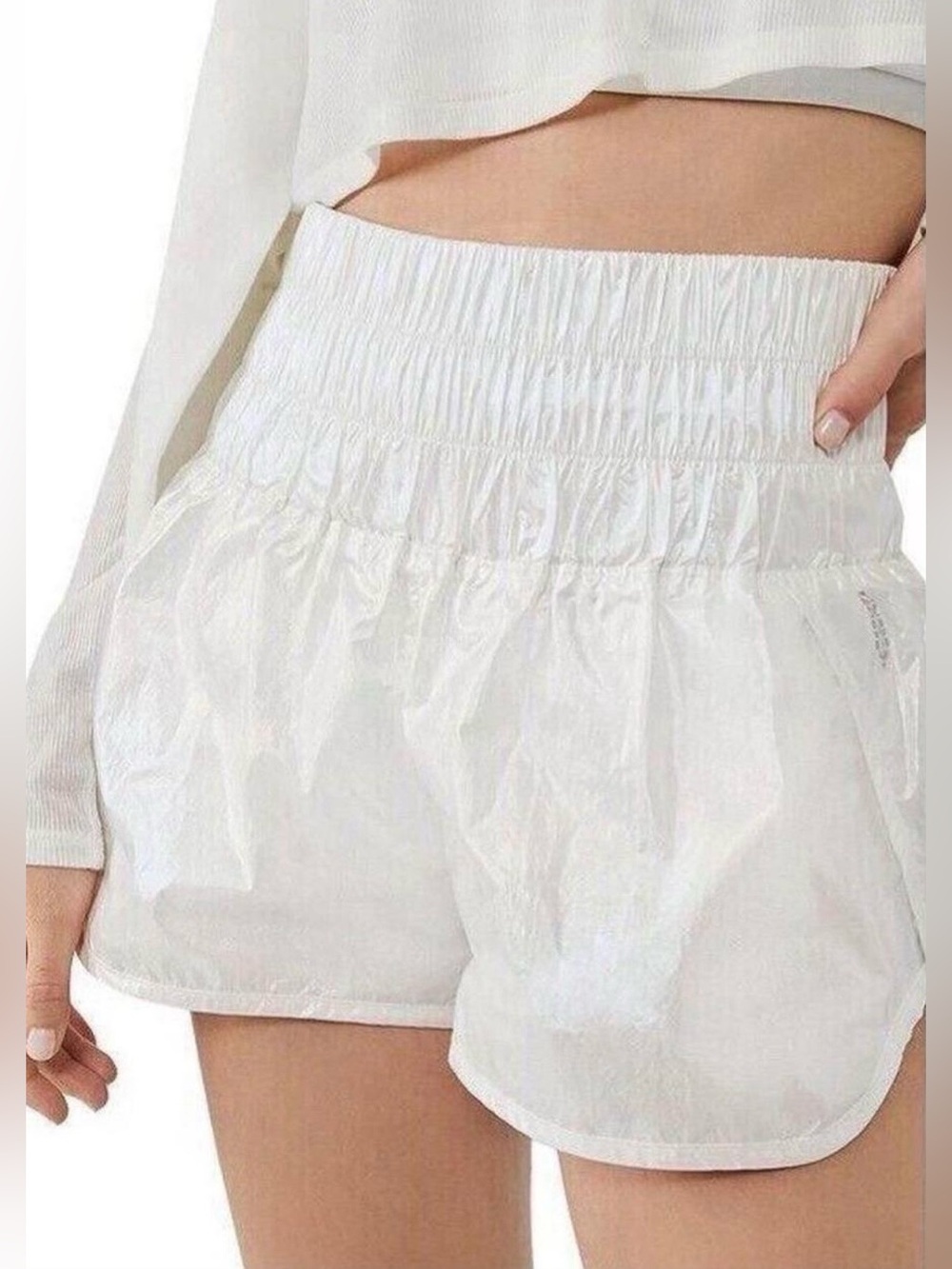 Free People Movement The Way Home Shorts White, size S, like new!